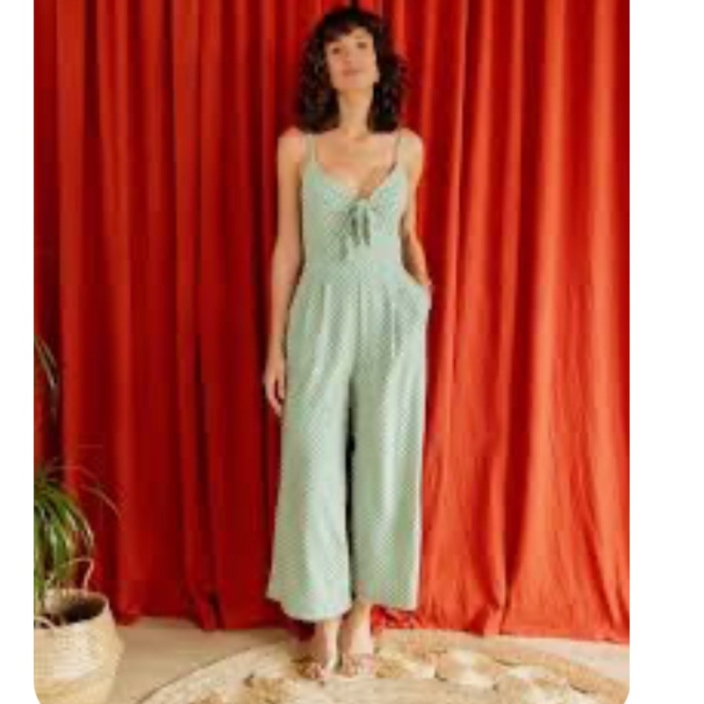 NEW Caution to the Wind Green Knit Jumpsuit Romper sz S